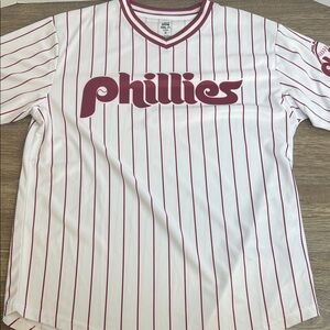 Stitches Cooperstown Collection Phillies  Jersey Shirt Genuine MLB Merchandise